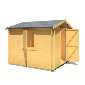 Shire Camelot 19mm Log Cabin 9x9