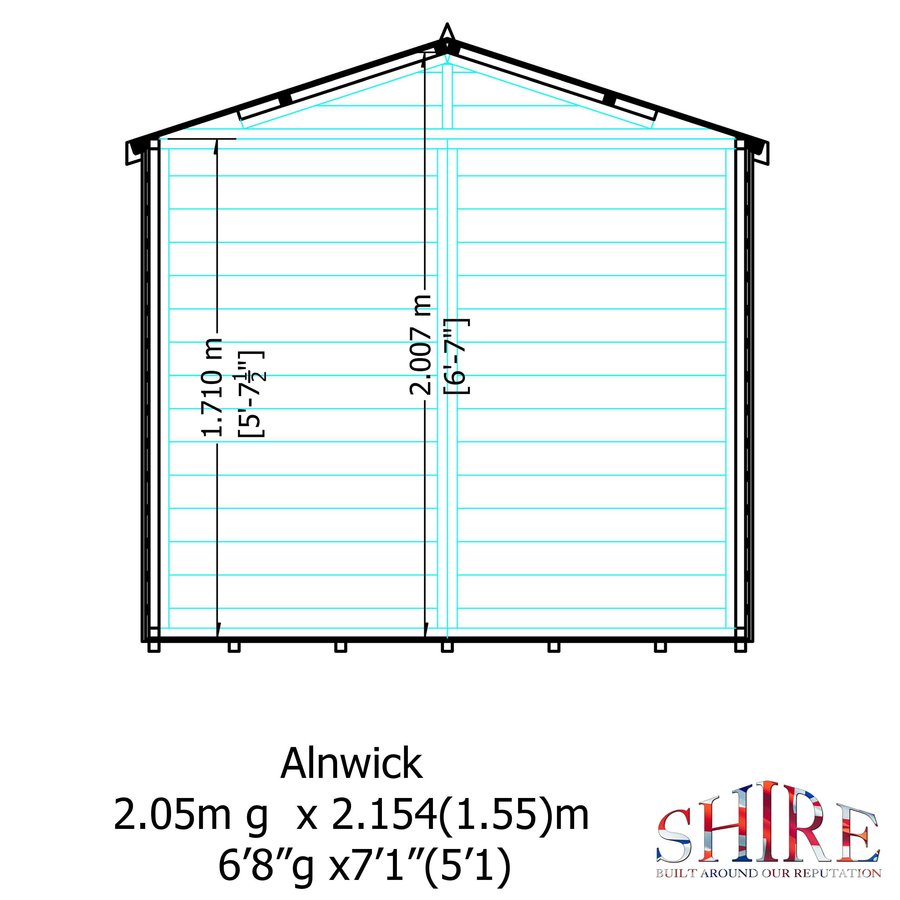 Shire Alnwick Summerhouse 7x7 - Garden Life Stores. 