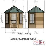 Shire Gazebo Pressured Treated Summerhouse 6x6