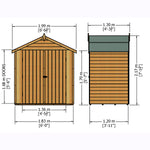 Shire Overlap Dipped Wooden Garden Shed Double Door 4x6 - Garden Life Stores. 