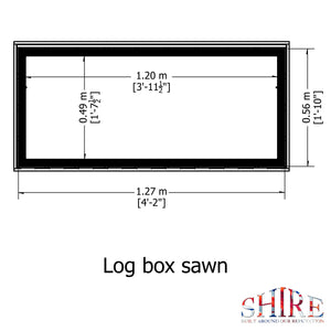 Shire Log Box - Sawn Pressure Treated Timber