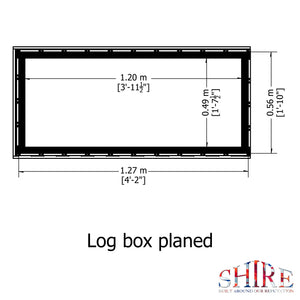 Shire Log Box - Planed Timbers - Pressure Treated