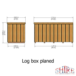 Shire Log Box - Planed Timbers - Pressure Treated