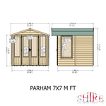 Shire Parham Summerhouse 7x7 - Garden Life Stores. 