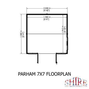 Shire Parham Summerhouse 7x7 - Garden Life Stores. 