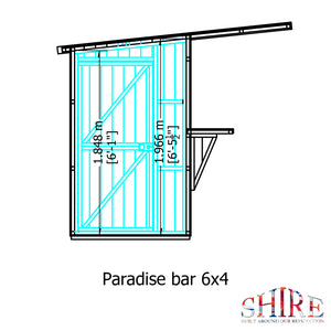 Shire Bar Pent 6x4 - Garden Life Stores. 