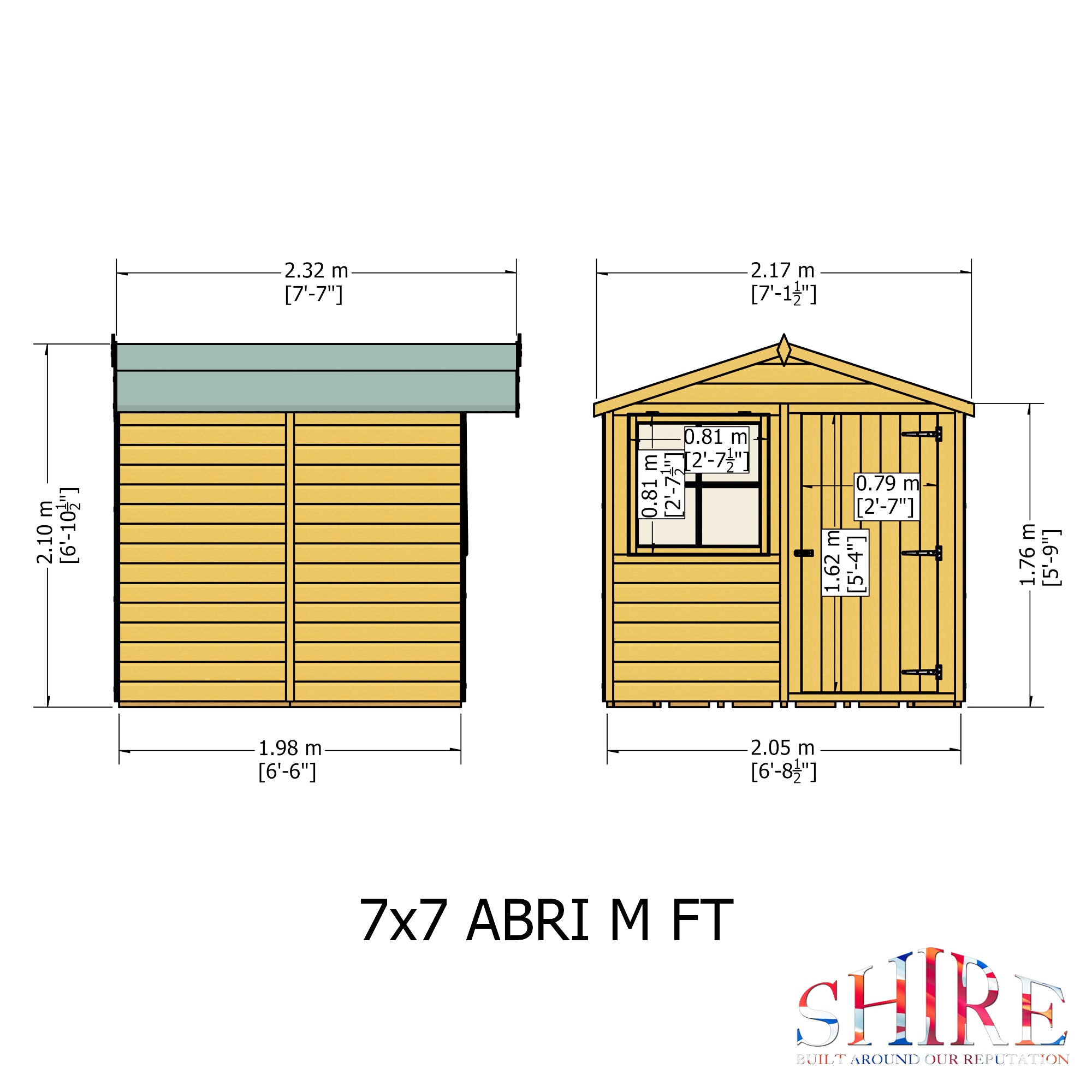 Shire Abri Shed 7x7