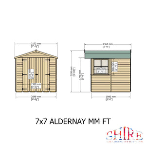 Shire Alderney Shed 7x7