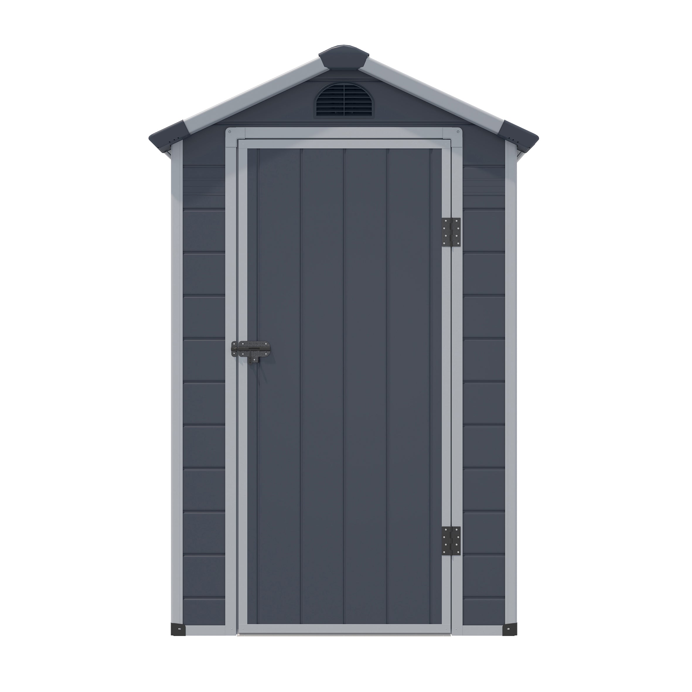 Rowlinson 4×3 Airevale Plastic Apex Shed – Dark Grey