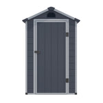 Rowlinson 4×3 Airevale Plastic Apex Shed – Dark Grey