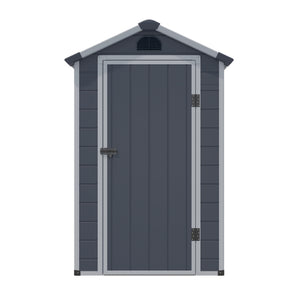 Rowlinson 4×3 Airevale Plastic Apex Shed – Dark Grey