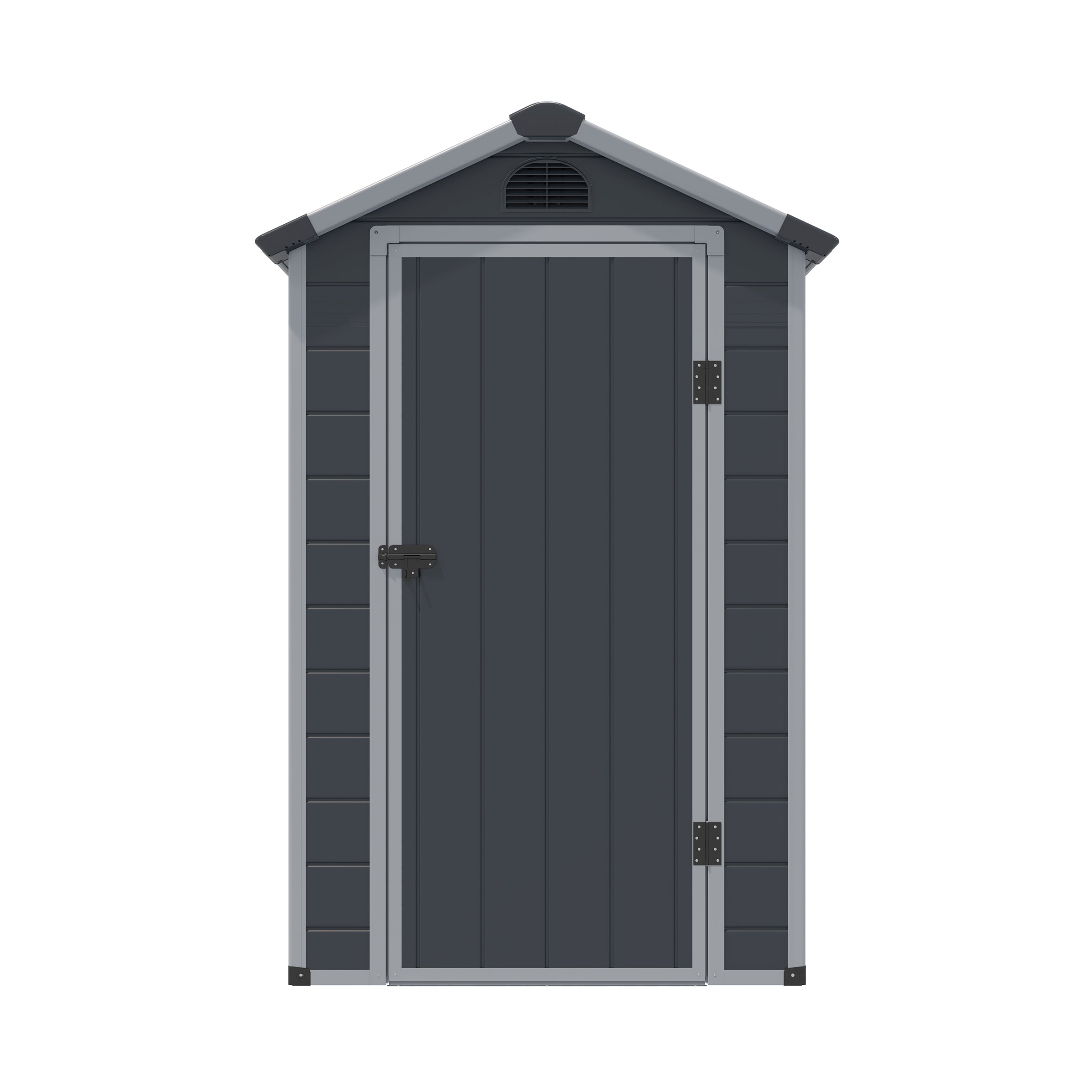 Rowlinson 4×6 Airevale Plastic Apex Shed – Dark Grey