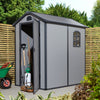 Rowlinson 4×6 Airevale Plastic Apex Shed – Light Grey