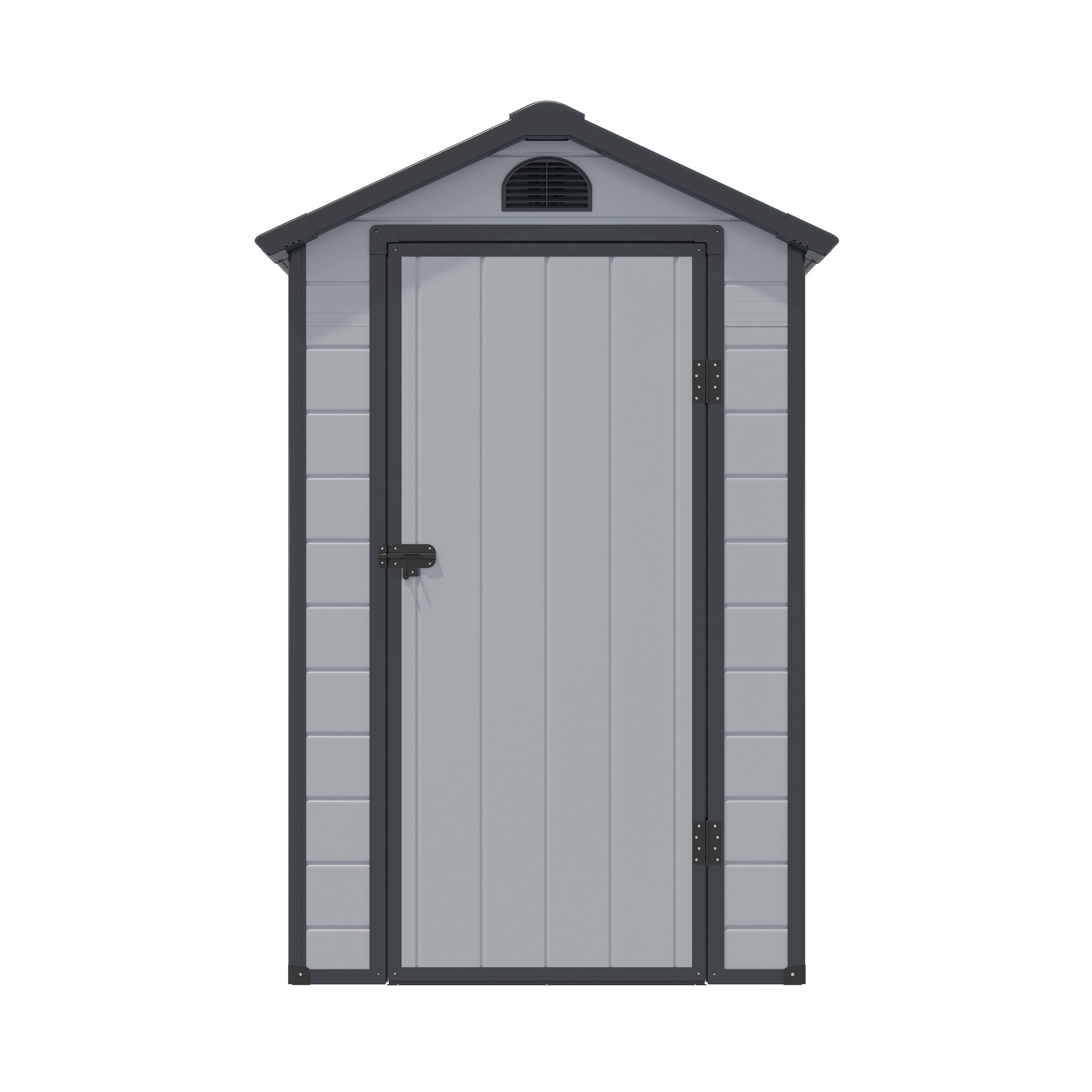 Rowlinson 4×6 Airevale Plastic Apex Shed – Light Grey