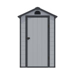 Rowlinson 4×6 Airevale Plastic Apex Shed – Light Grey