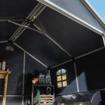 Rowlinson 8×6 Airevale Plastic Apex Shed – Dark Grey