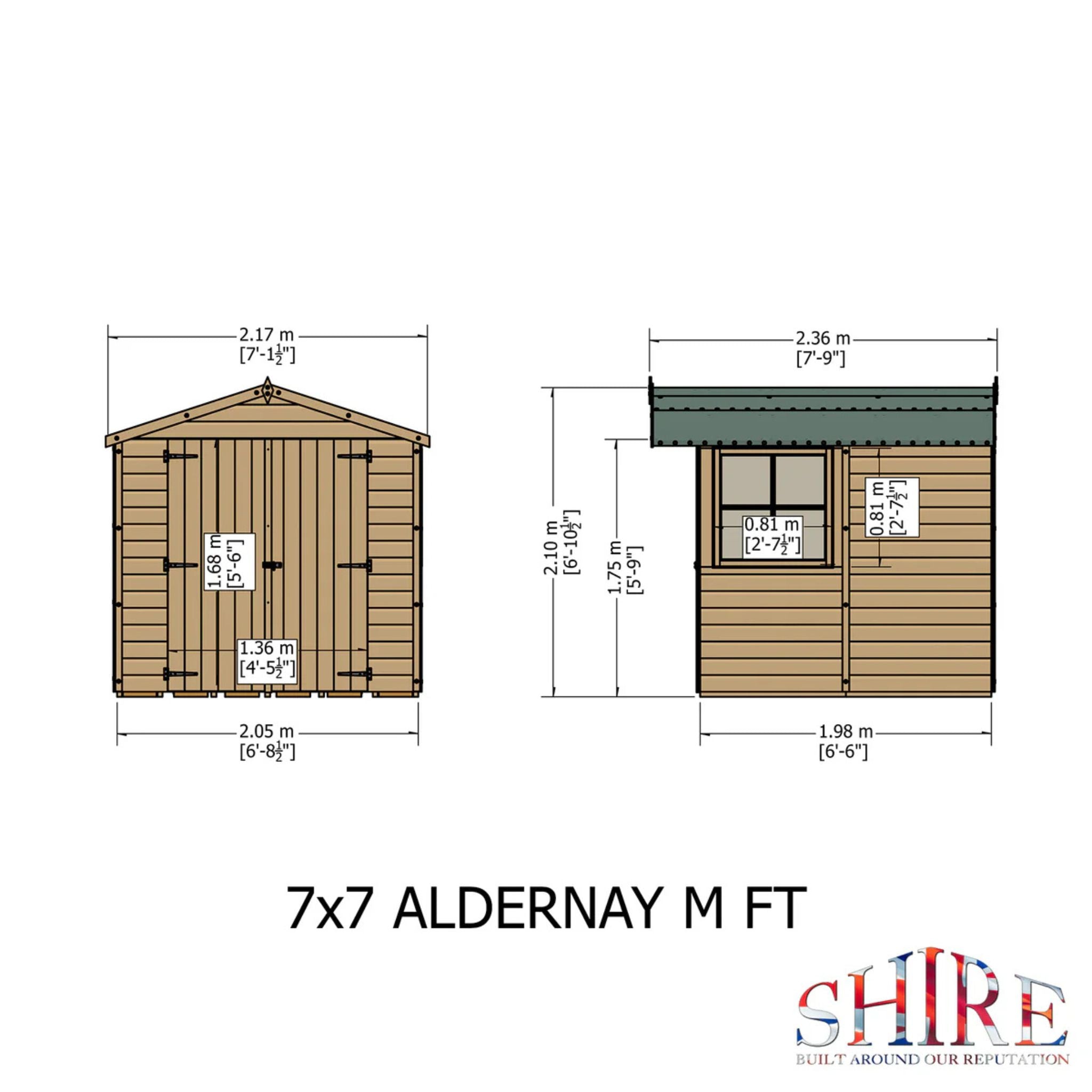 Shire Alderney Shed 7x7 Garden Life Stores