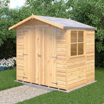 Shire Alderney Shiplap Apex 7x5 Double Door Shed – Garden Life Stores