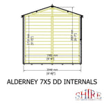 Shire Alderney Shiplap Apex 7x5 Double Door Shed – Garden Life Stores