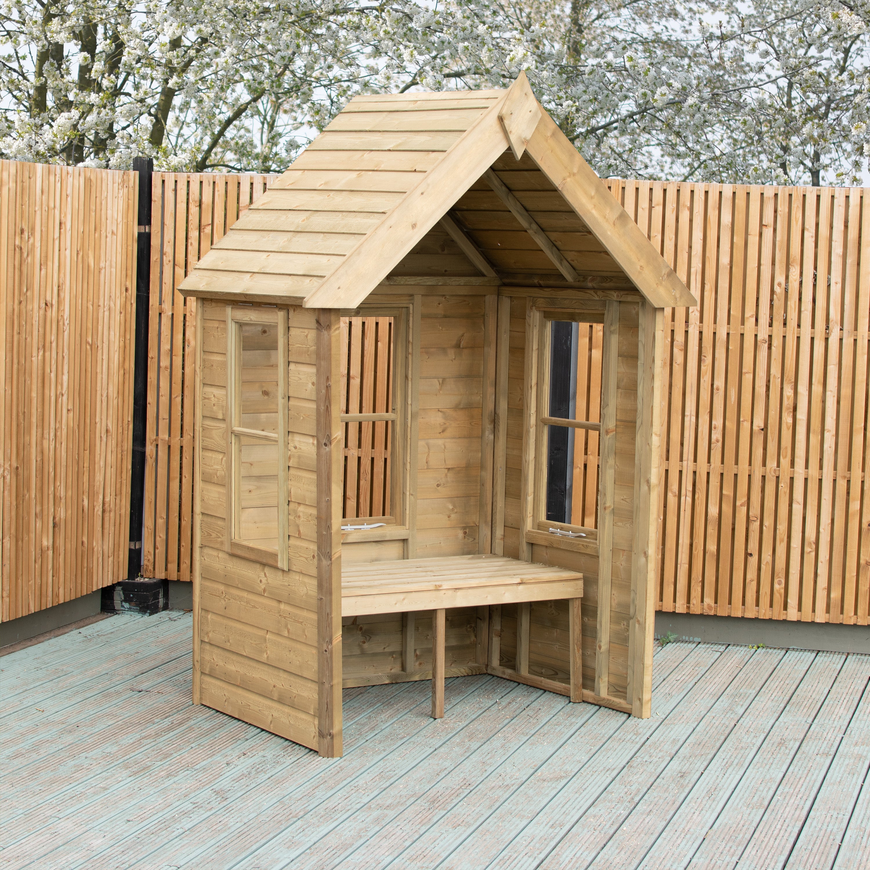 Shire Almarie Pressure Treated Wooden Garden Arbour