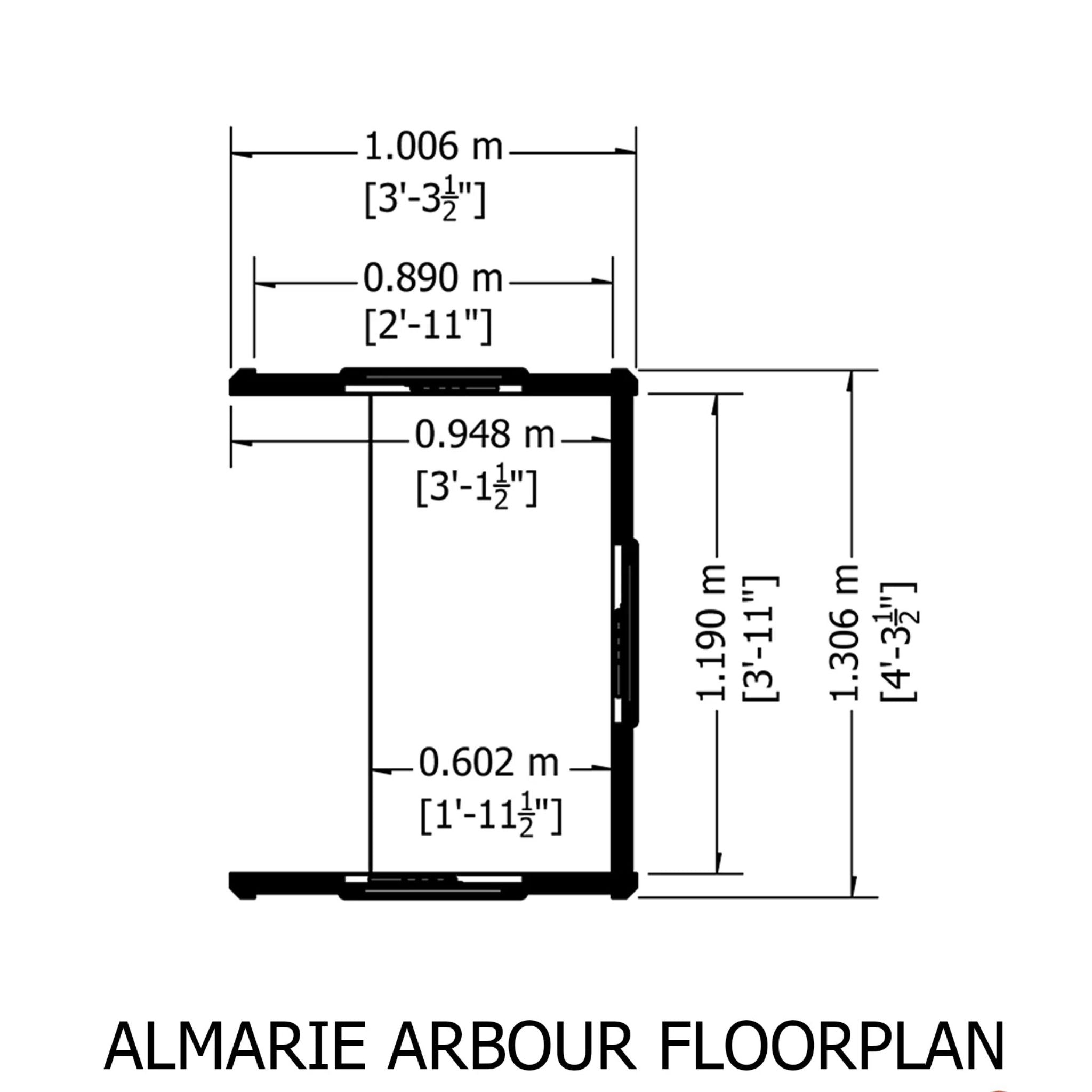 Shire Almarie Arbour – Elegant & Durable Pressure-Treated Garden Seating | Garden Life Stores