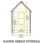 Shire Almarie Arbour – Elegant & Durable Pressure-Treated Garden Seating | Garden Life Stores