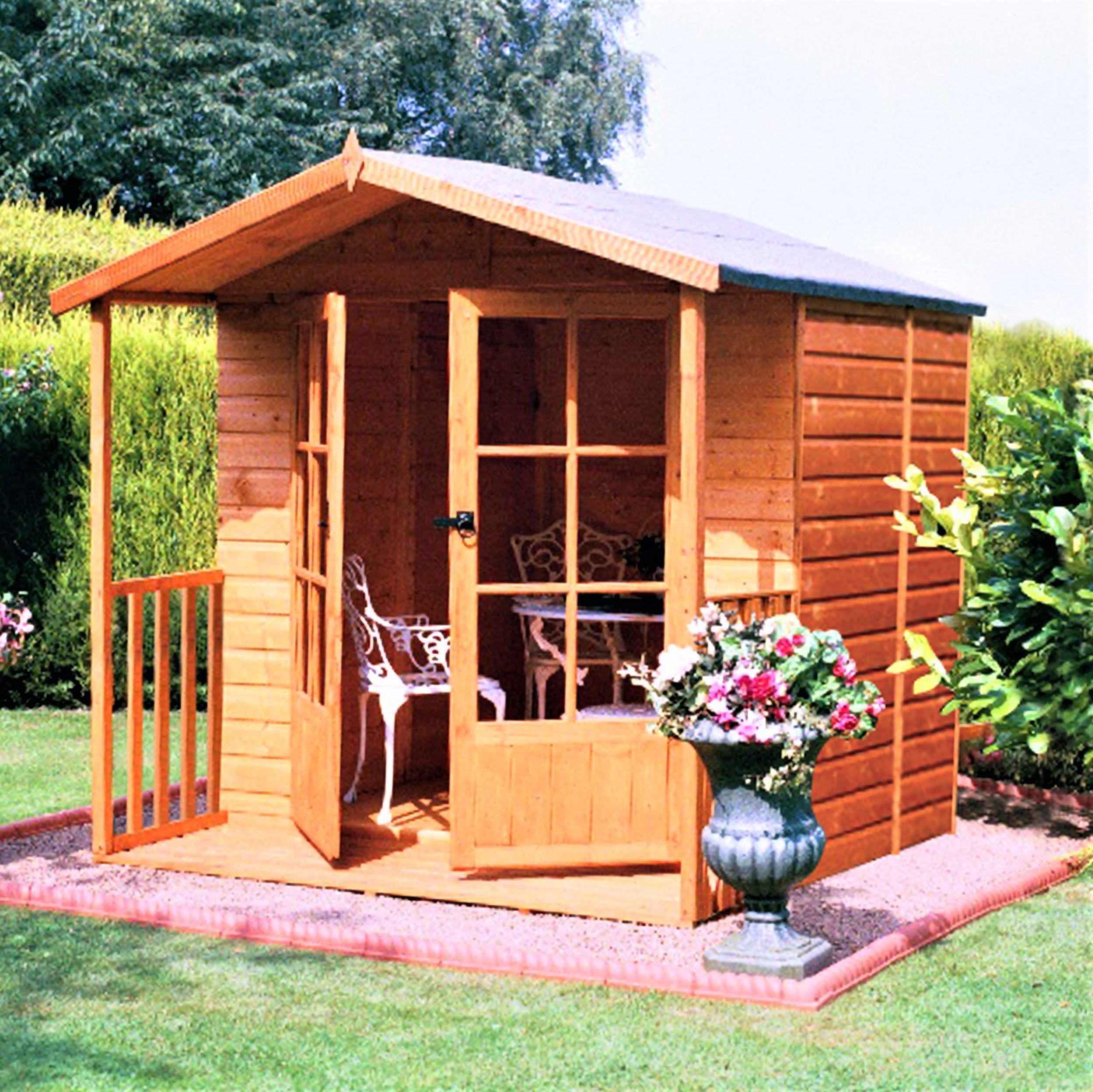 Shire Alnwick Summerhouse 7x7 - Garden Life Stores. 