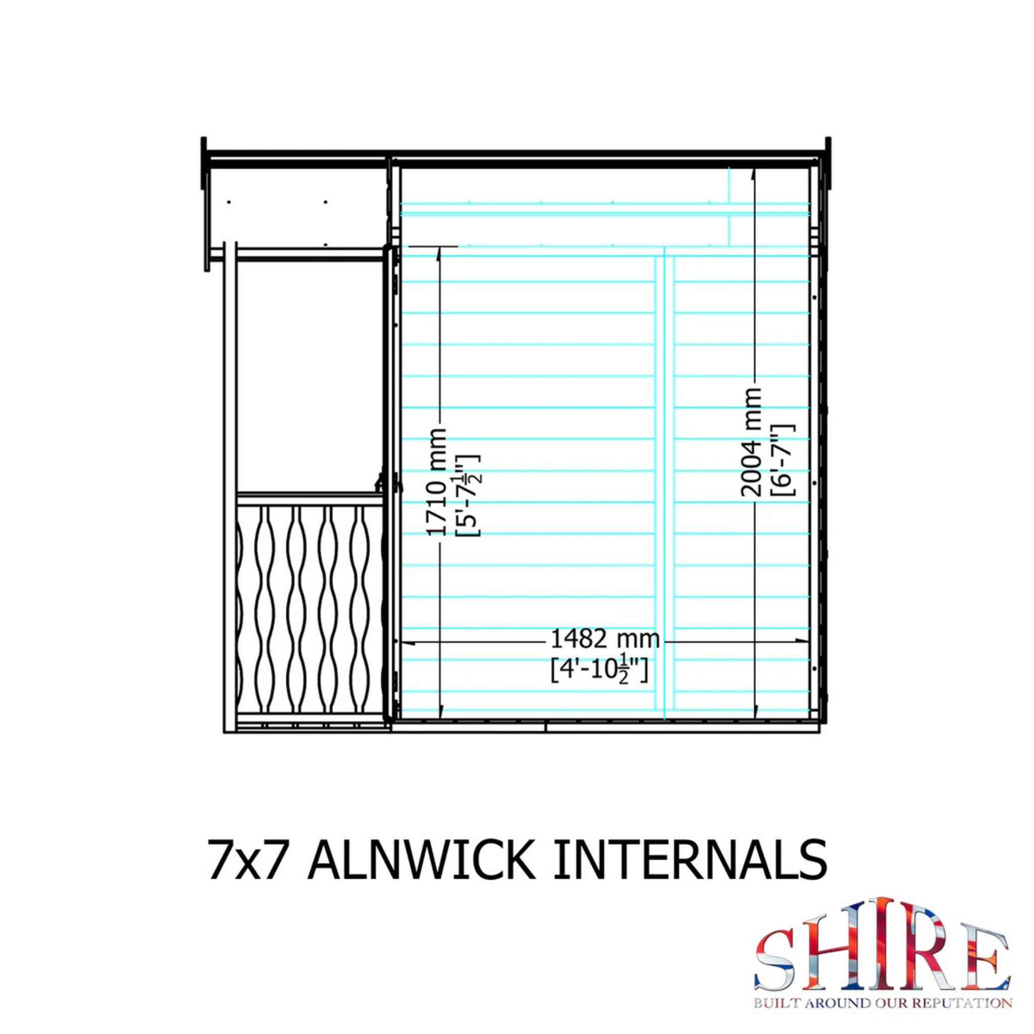 Shire Alnwick Summerhouse 7x7