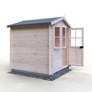 Shire Avesbury 19mm Log Cabin 7x7