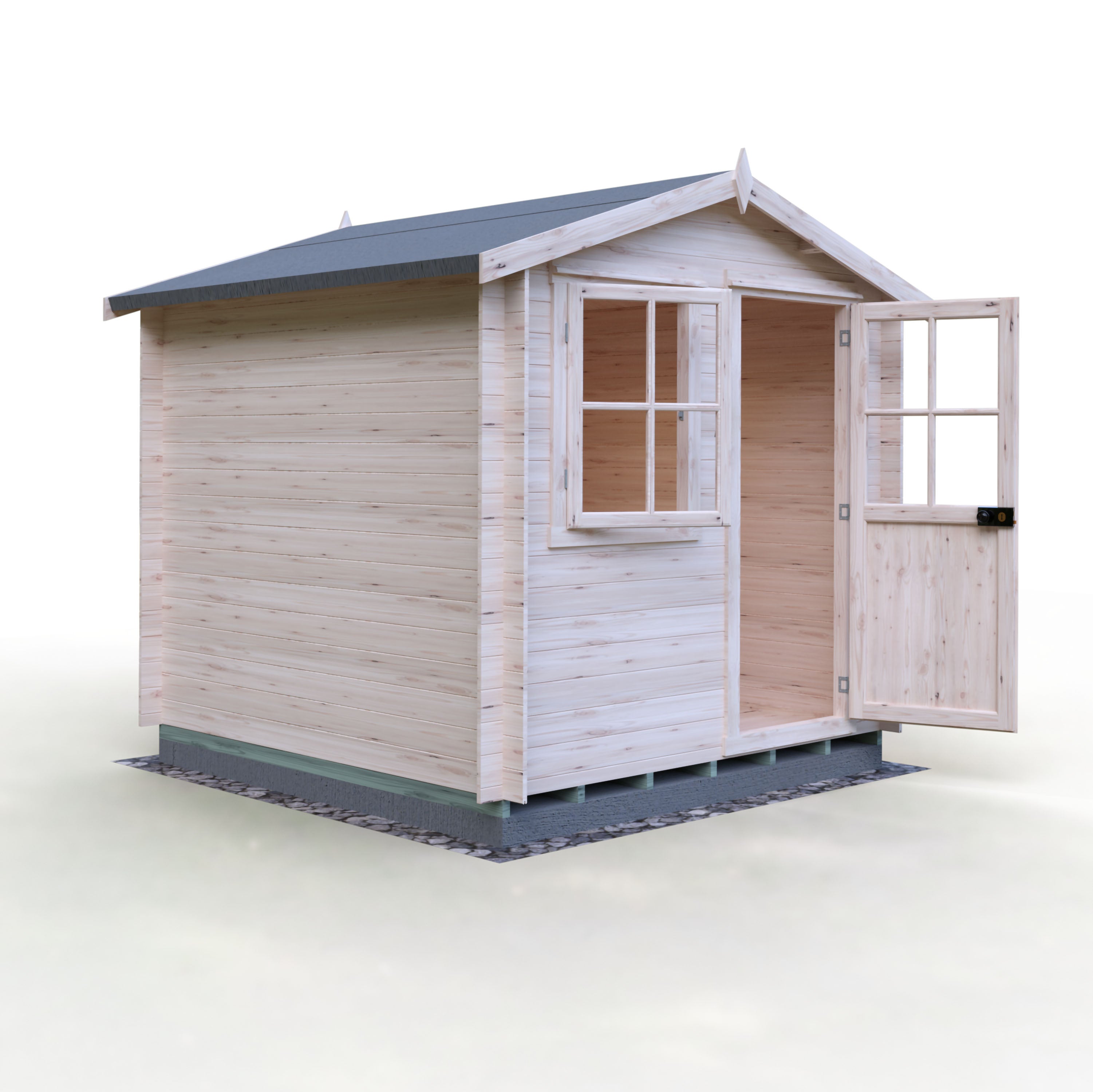 Shire Avesbury 19mm Log Cabin 8x8