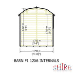 Shire Barn 12x6 Shed Workshop