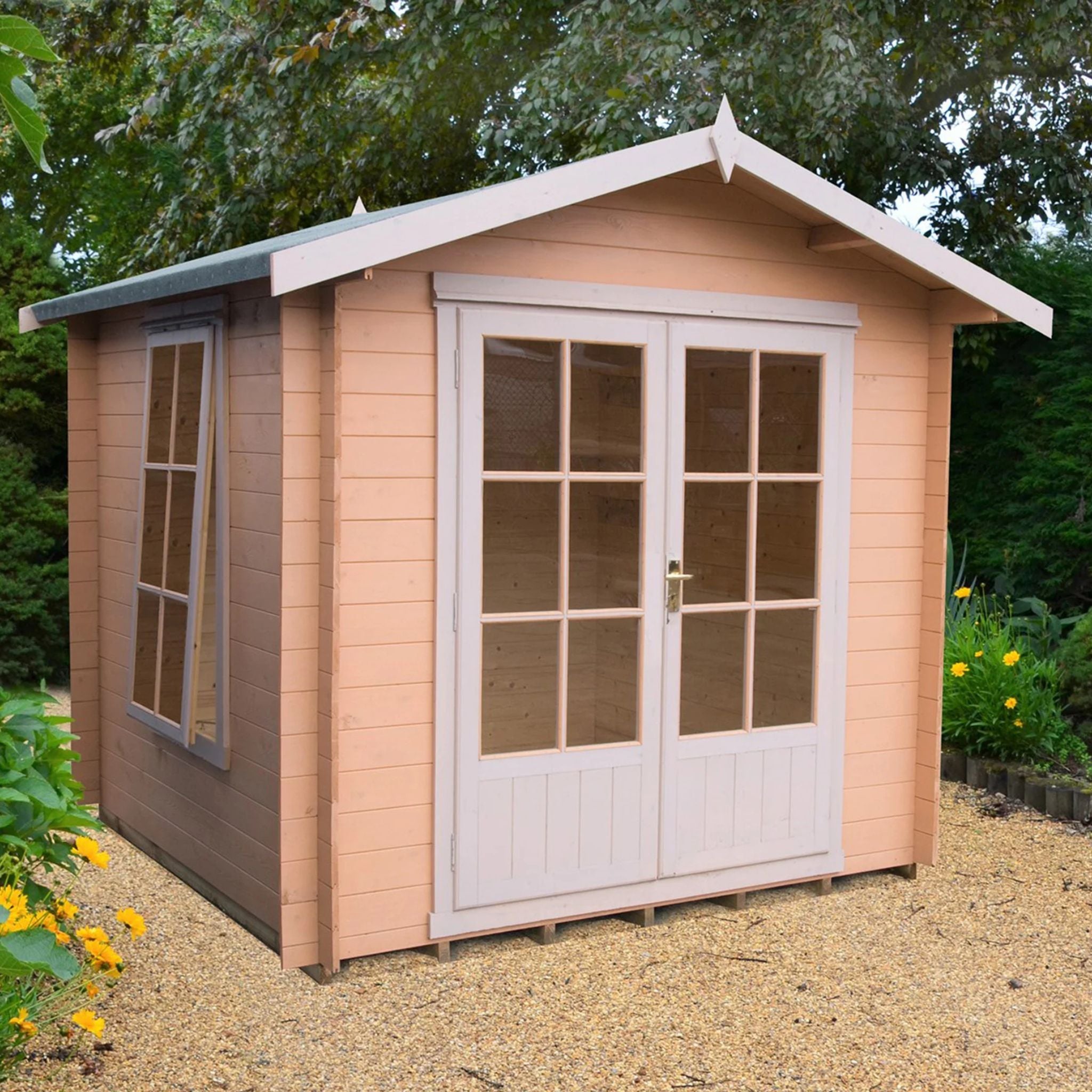 Shire Barnsdale 19mm Log Cabin 8x8