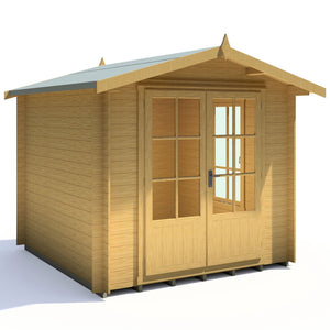 Shire Barnsdale 19mm Log Cabin 8x8