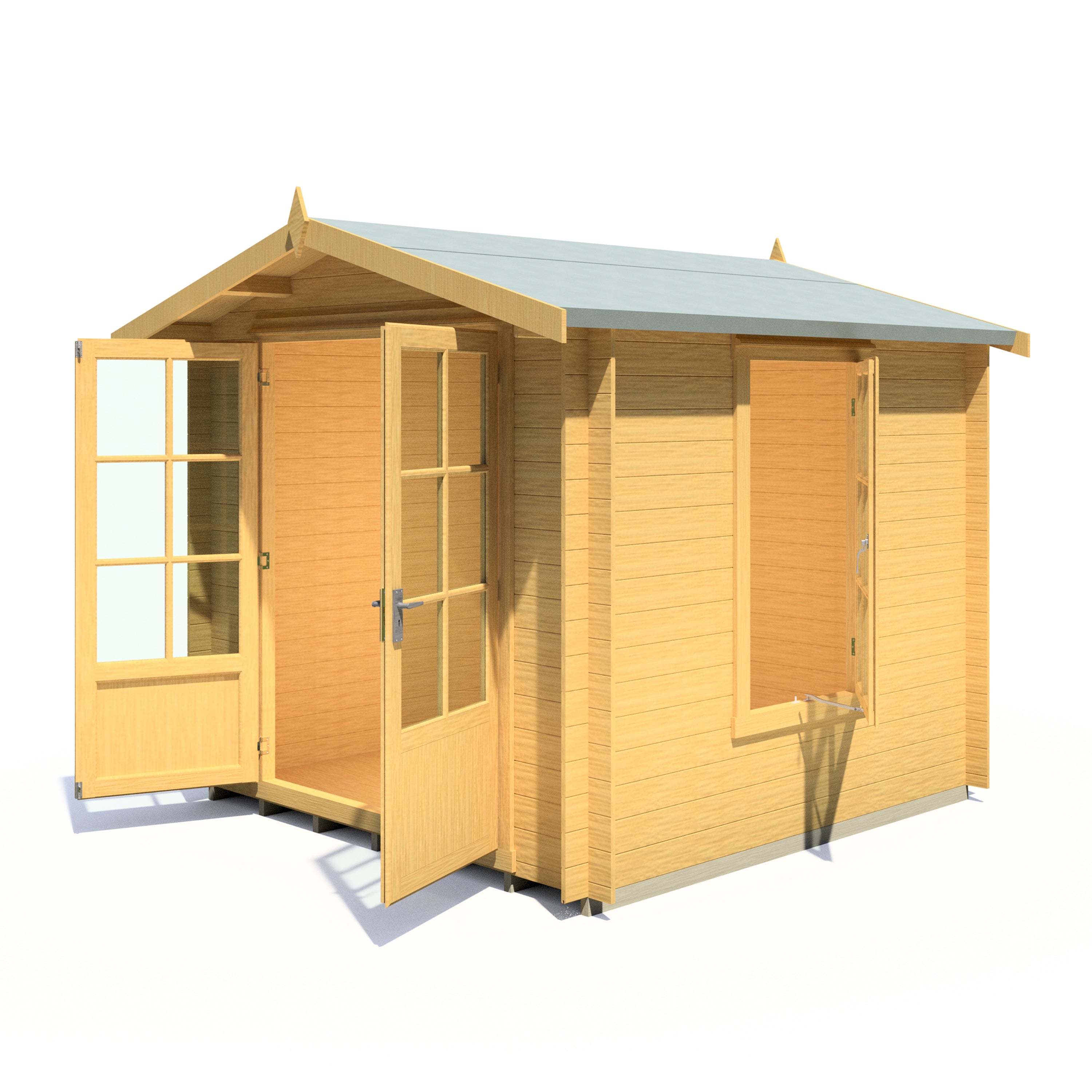 Shire Barnsdale 19mm Log Cabin 8x8