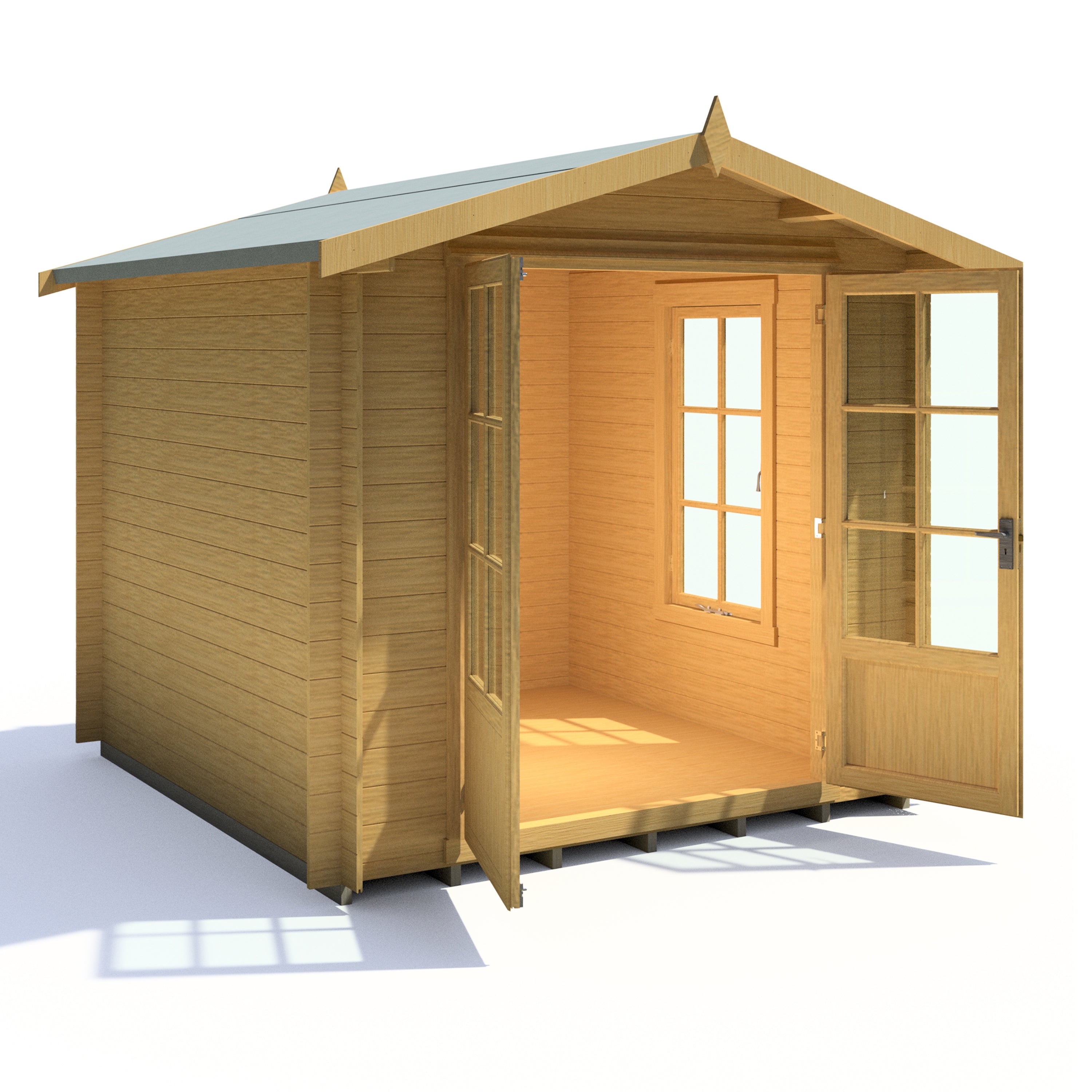 Shire Barnsdale 19mm Log Cabin 8x8