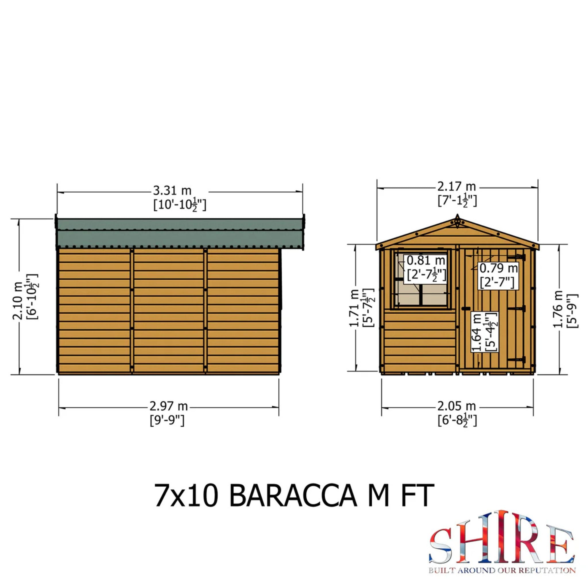 Shire Barraca Shed 7x10