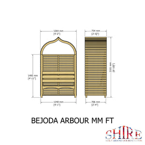 Shire Bejoda Pressure Treated Arbour