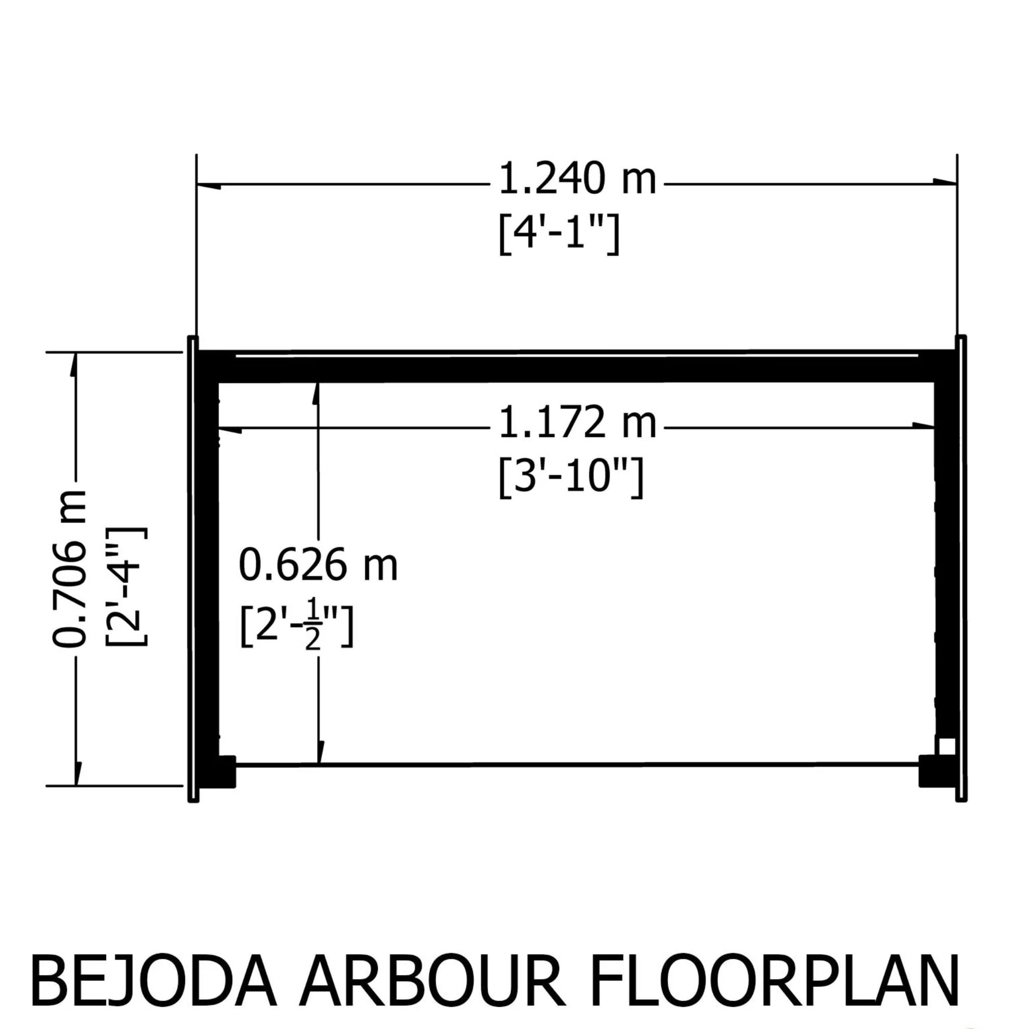 Shire Bejoda Arbour – Elegant & Durable Pressure-Treated Garden Seating | Garden Life Stores