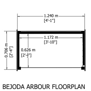 Shire Bejoda Arbour – Elegant & Durable Pressure-Treated Garden Seating | Garden Life Stores