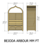 Shire Bejoda Arbour – Elegant & Durable Pressure-Treated Garden Seating | Garden Life Stores