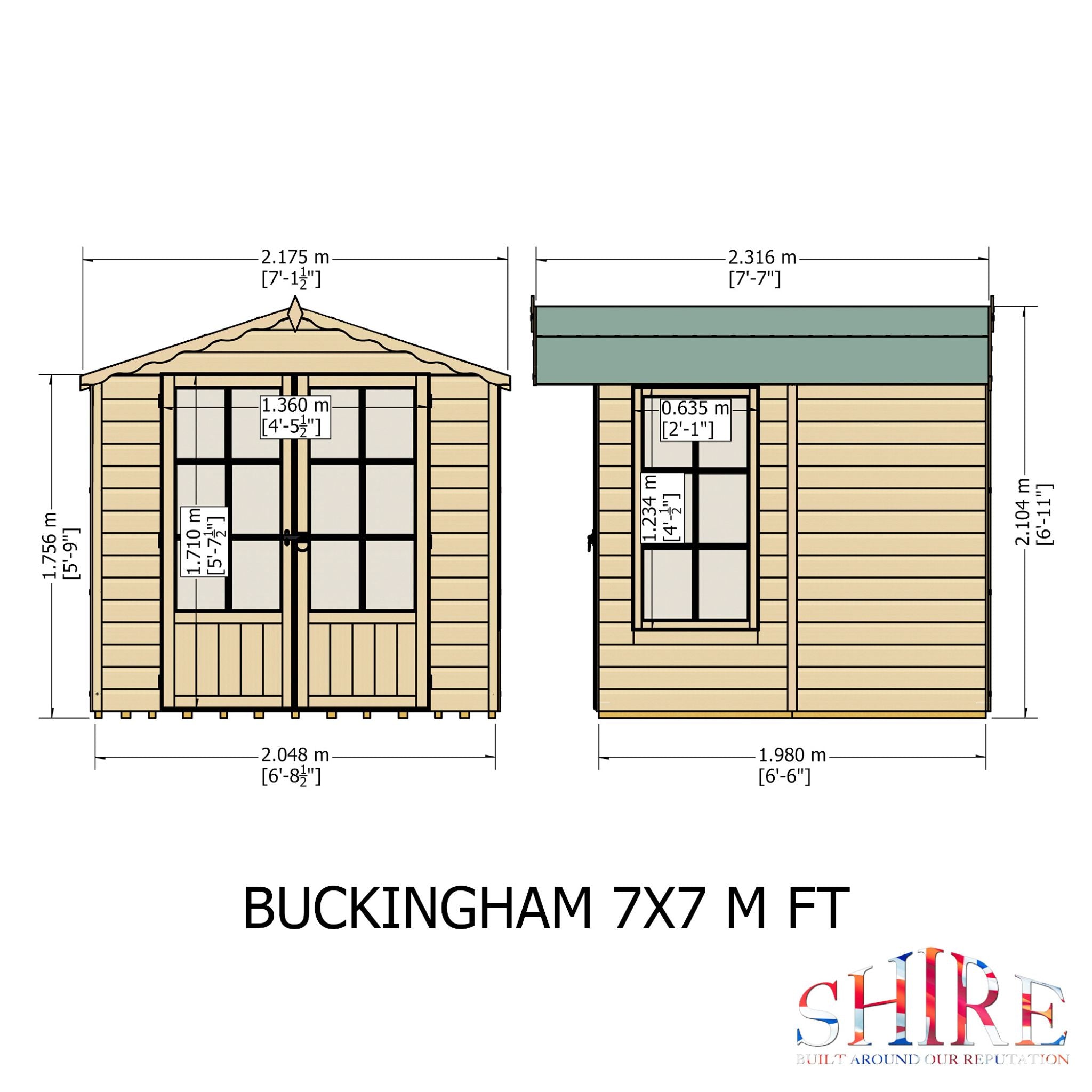 Shire Buckingham 7x7 Summerhouse | Garden Life Stores