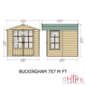 Shire Buckingham 7x7 Summerhouse | Garden Life Stores