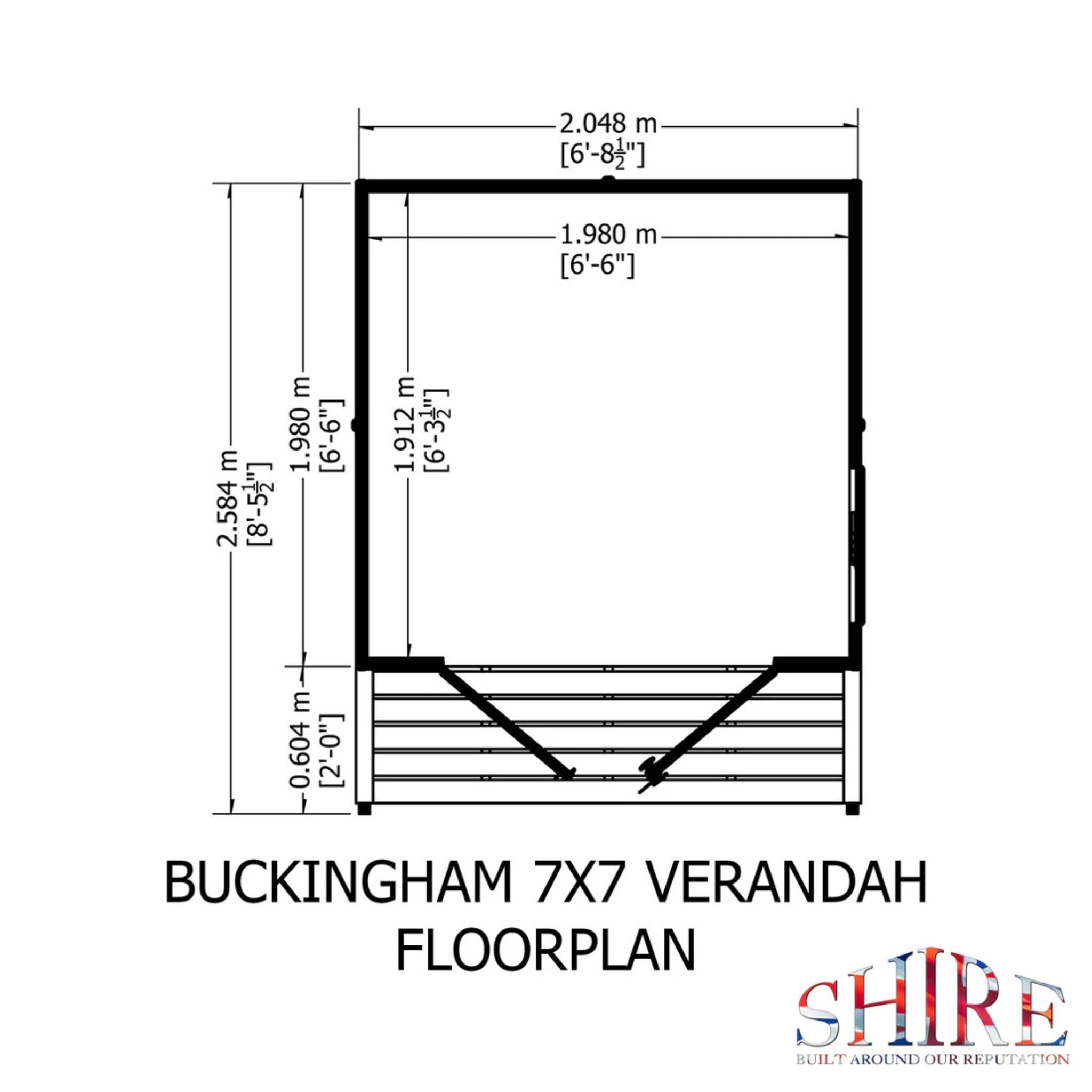 Shire Buckingham 7x10 Summerhouse with Veranda | Garden Life Stores