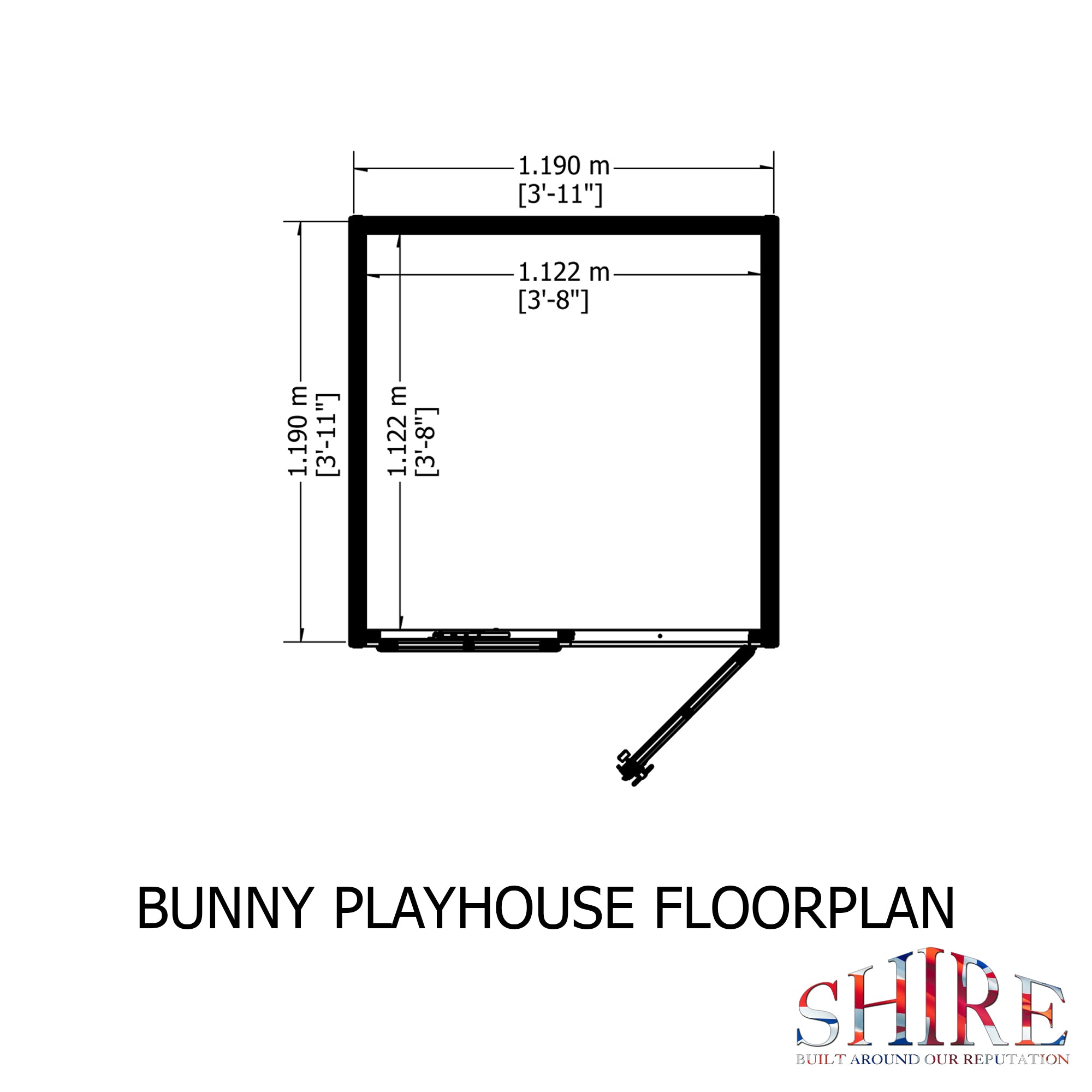 Shire Bunny Playhouse 4x4 - Garden Life Stores. 