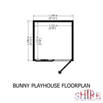 Shire Bunny Playhouse 4x4 - Garden Life Stores. 