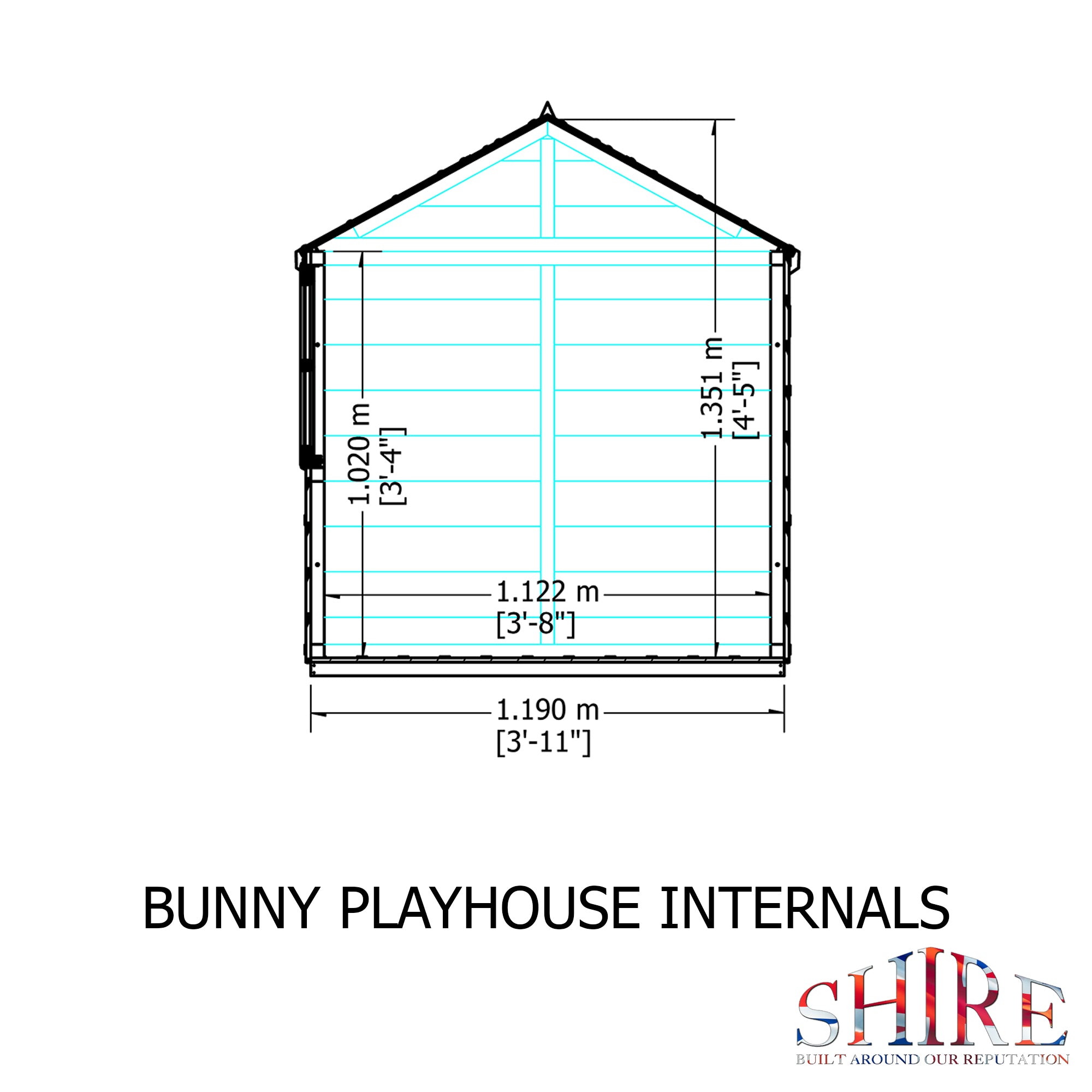 Shire Bunny Playhouse 4x4 - Garden Life Stores. 