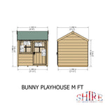 Shire Bunny Playhouse 4x4 - Garden Life Stores. 