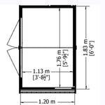 Shire Bute Shiplap Apex Double Door 4x6 Garden Life Stores