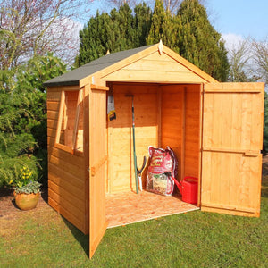 Shire Bute Shiplap Apex Double Door 4x6 Garden Life Stores