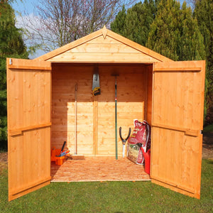 Shire Bute Shiplap Apex Double Door 4x6 Garden Life Stores